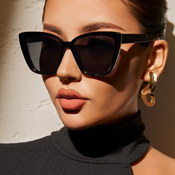 Contemporary Cat Eye Sunglasses - Picture 1 of 6